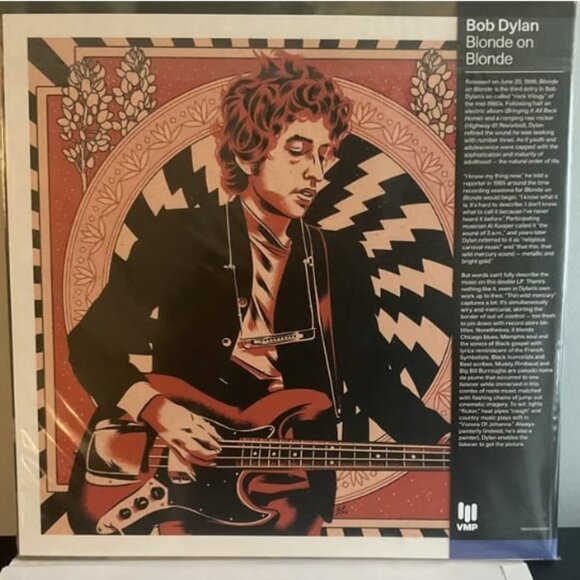 Bob Dylan Blonde On Blonde 2-LP ~Exclusive Colored Vinyl + Art Print ~Brand New! - Picture 3 of 3